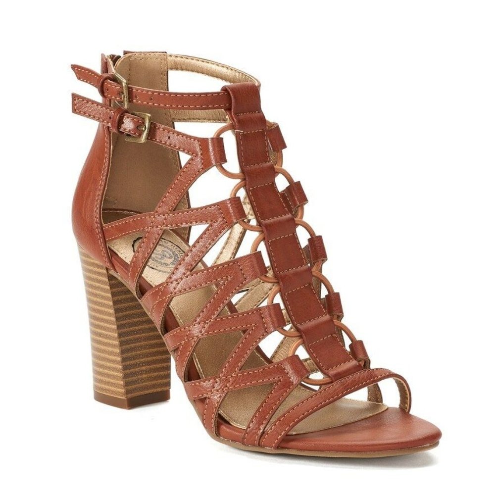 NEW SO Pufferfish Women's Gladiator Sandsls s- 9.5